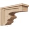 Ekena Millwork 8"W x 24"D x 16"H Classic Highland Rough Cedar Woodgrain TimberThane Corbel, Primed Tan CORUR08X24X16HLDRCPR - alternate 1